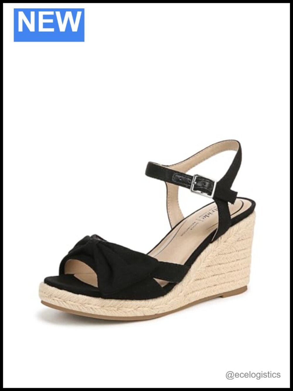 Women's Espadrille Wedge Sandal with Cushioned Insole